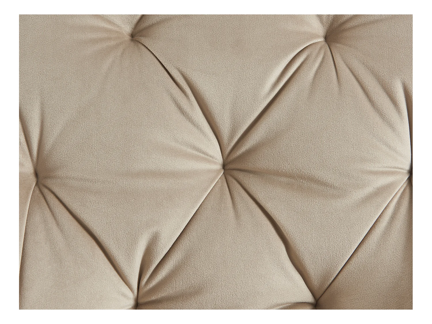 Sett med 2 stoler med armlener i fløyel og svart metall - Beige - MOBELIA fra Pascal Morabito