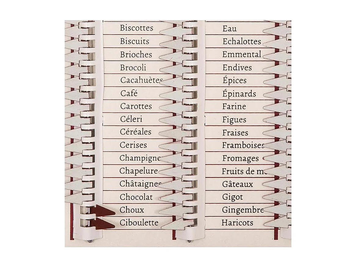 Tableau liste de courses Marché du jour