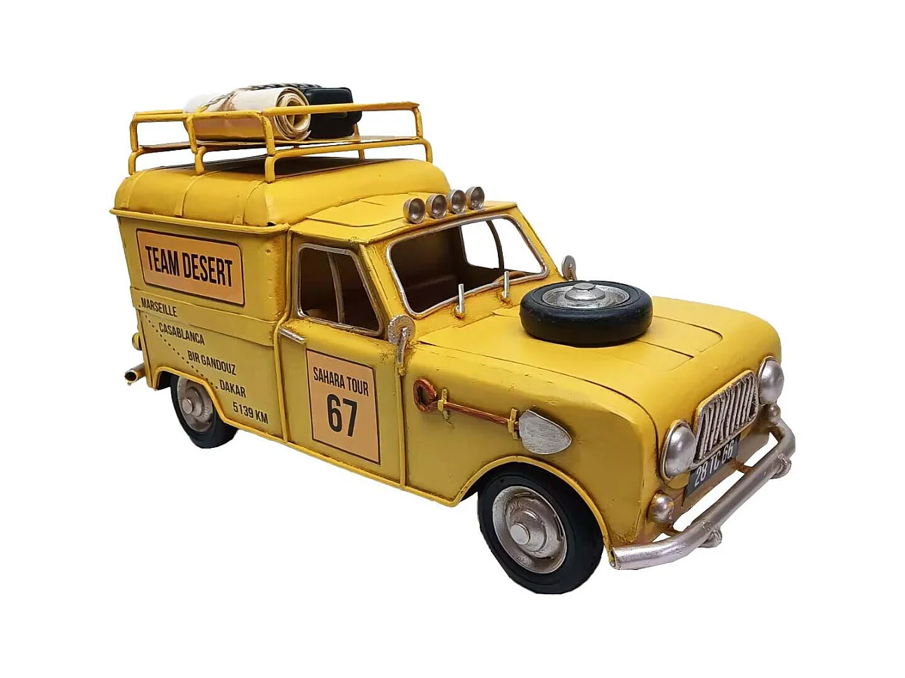 Voiture décorarive en métal 4L