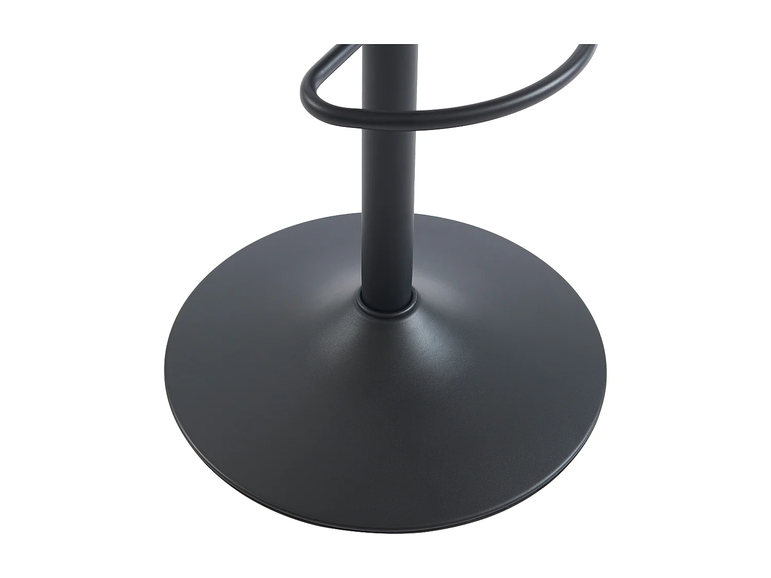 Sæt med 2 barstole i stof og sort metal - Justerbar højde - Beige - ZINEA