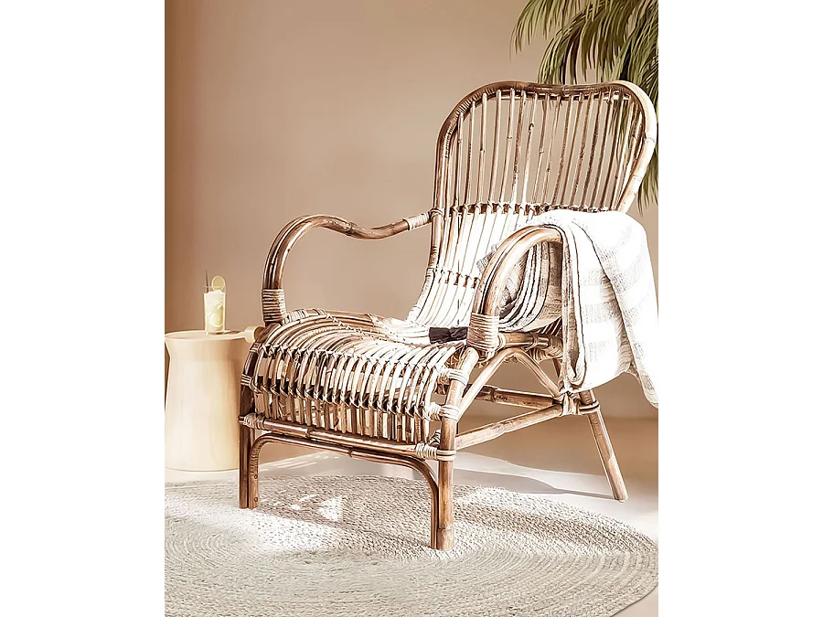 Casa - Fauteuil en rotin naturel