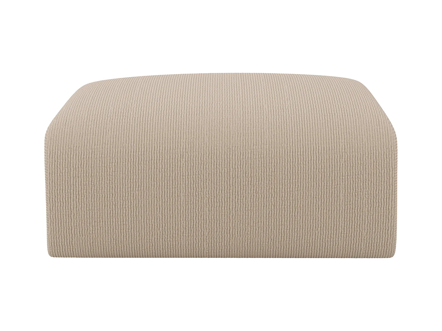 Hocker - Samt-Stoff - Beige - POGNI von Maison Céphy
