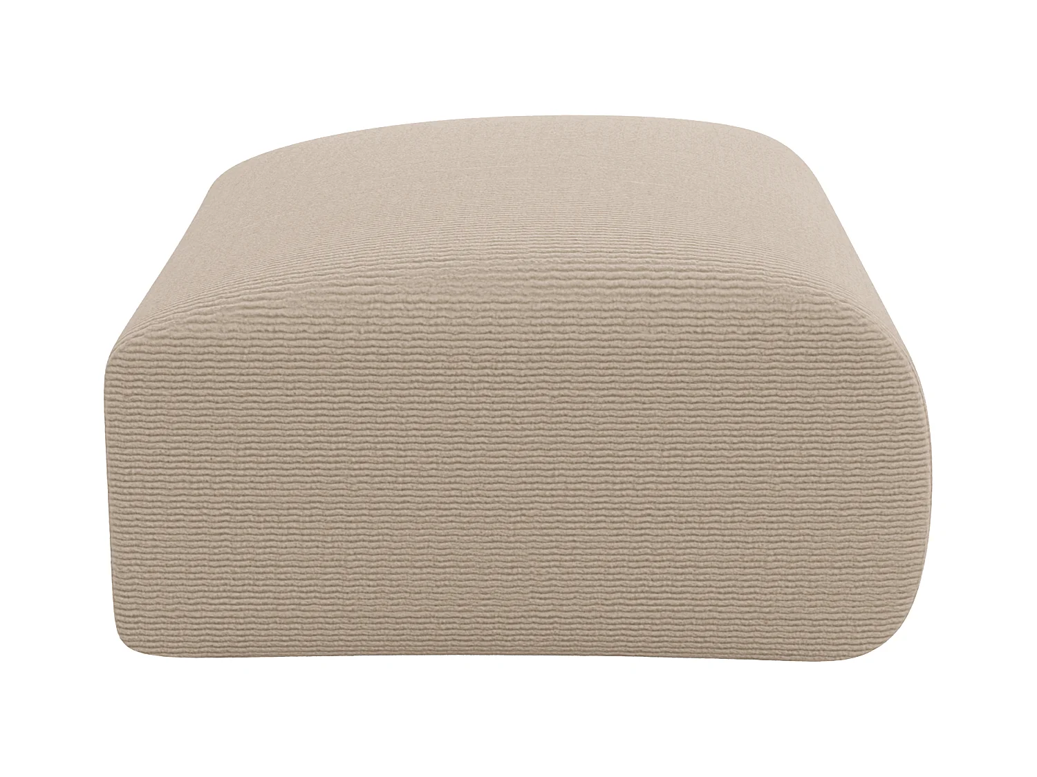 Hocker - Samt-Stoff - Beige - POGNI von Maison Céphy