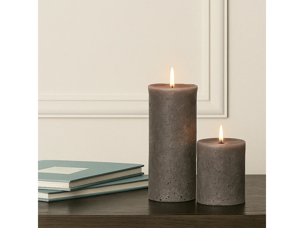 Bougie Antik L - Gris