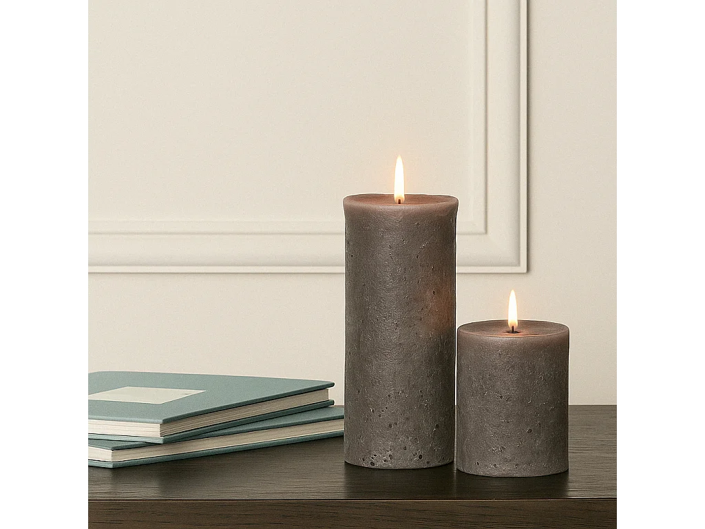 Bougie Antik L - Gris