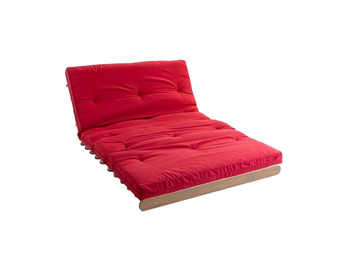 Matelas futon coeur en mousse à mémoire de forme, rouge 140x200