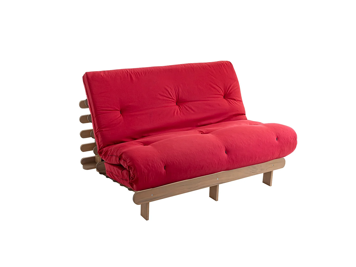 Matelas futon coeur en mousse à mémoire de forme, rouge 140x200