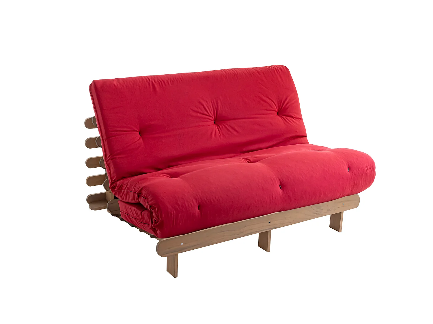 Matelas futon coeur en mousse à mémoire de forme, rouge 160x200