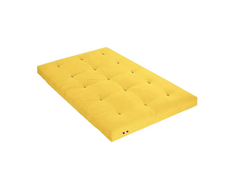 Matelas futon ocre coeur en latex 140x190