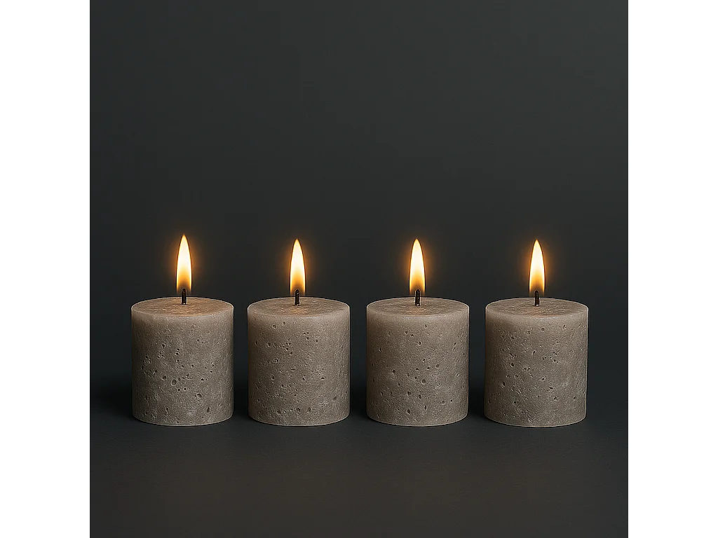 Coffret 4 Bougies Antik Xs - Taupe