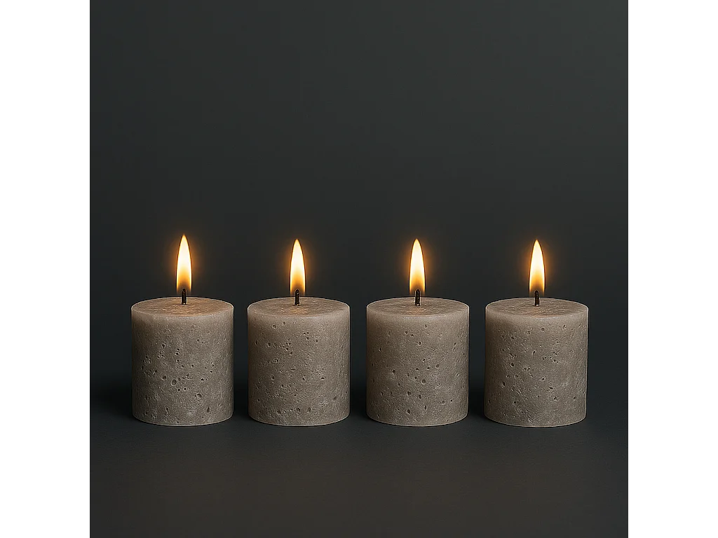 Coffret 4 Bougies Antik Xs - Taupe