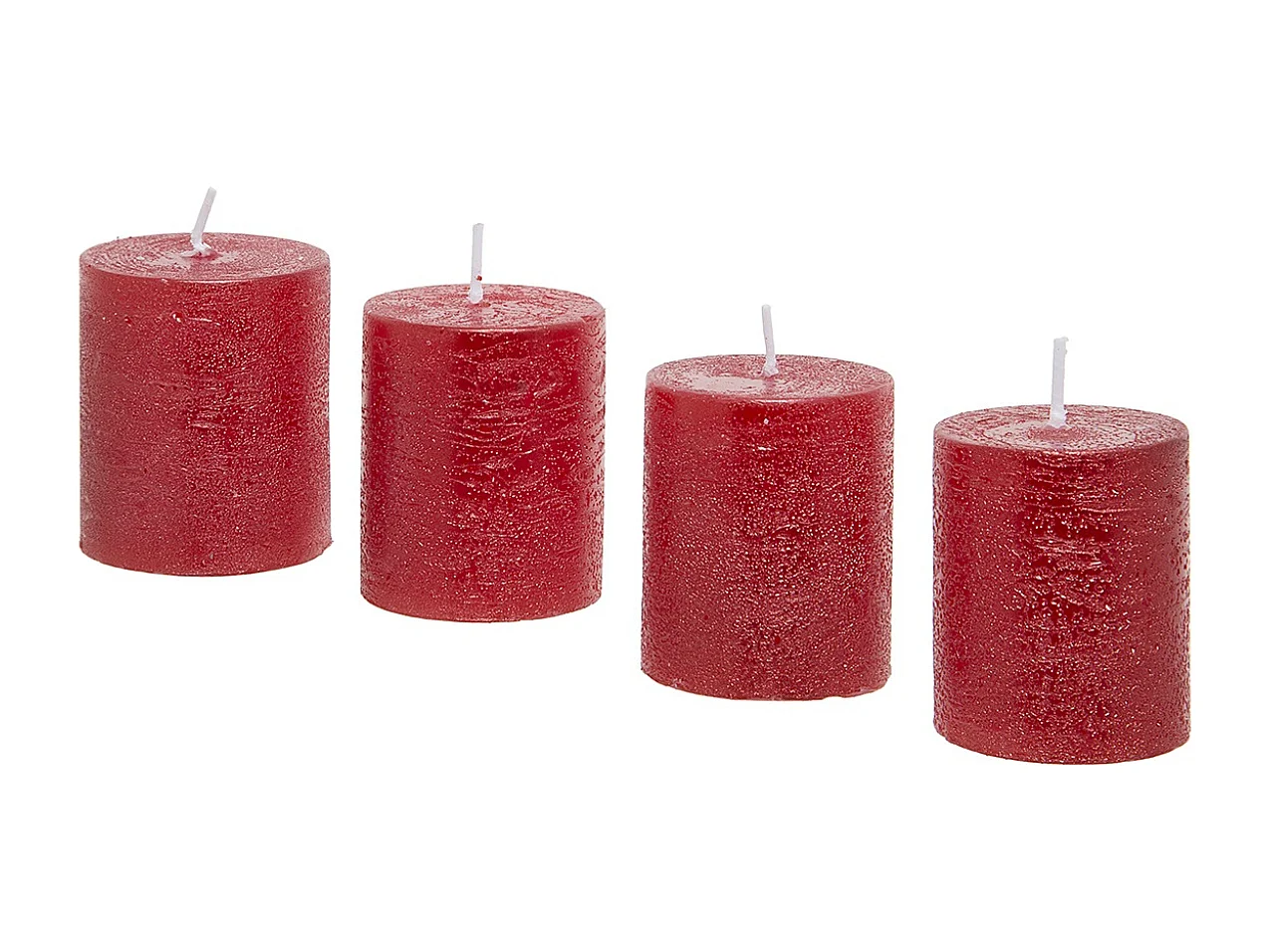 Coffret de 4 Bougies Stripes Xs - Doré