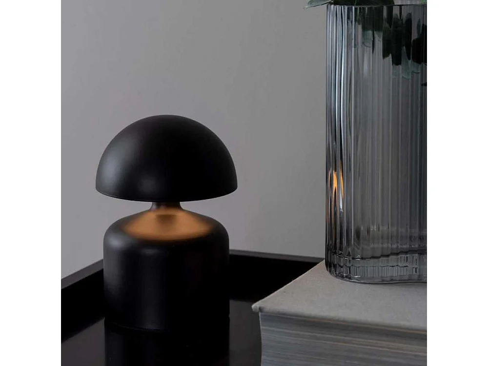 Lampe de table LED Impetu H15cm Noir  Present Time