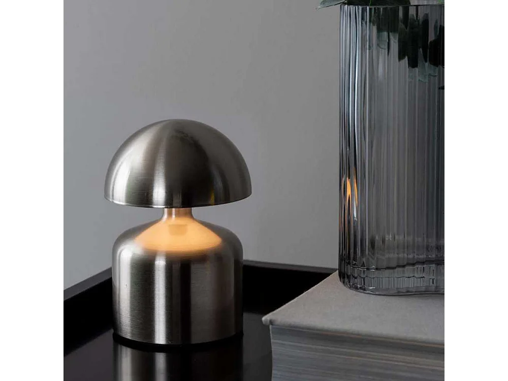 Lampe de table LED Impetu H15cm Argenté  Present Time