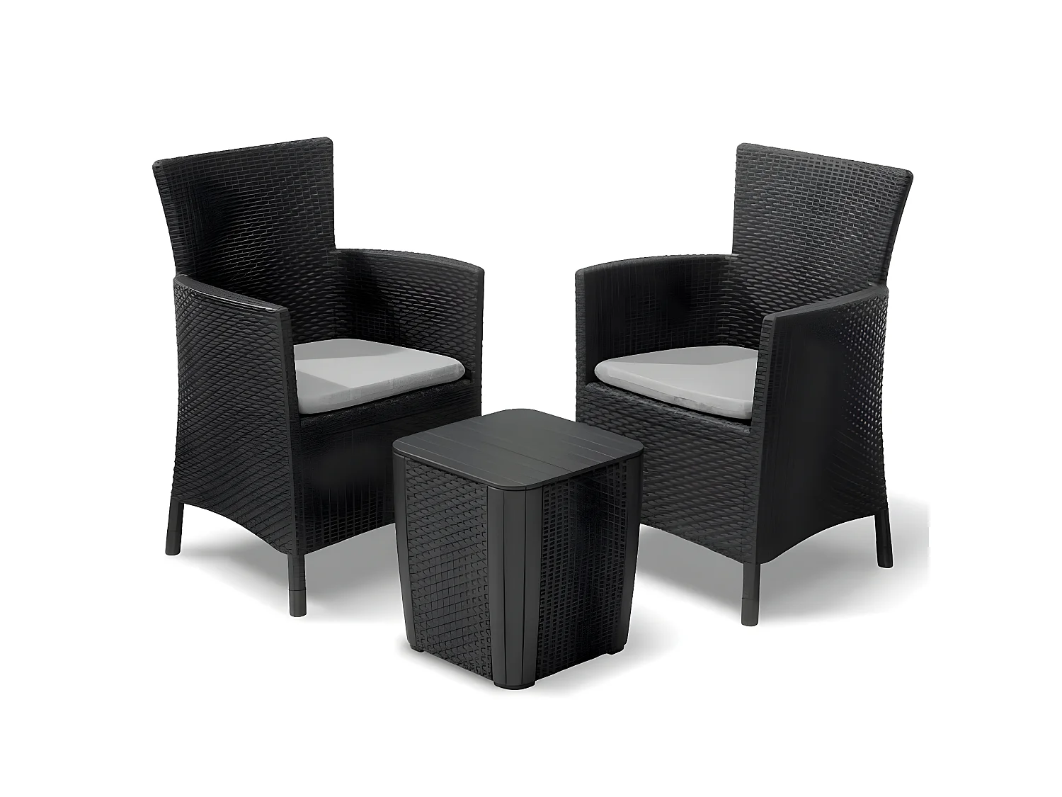 Jeu de salle à manger d'extérieur 3 pcs Iowa Graphite 223929