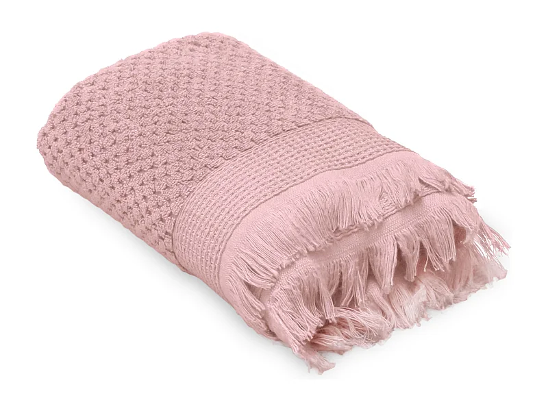 Serviette de toilette 50x90 cm TETHYS micro-coton Rose