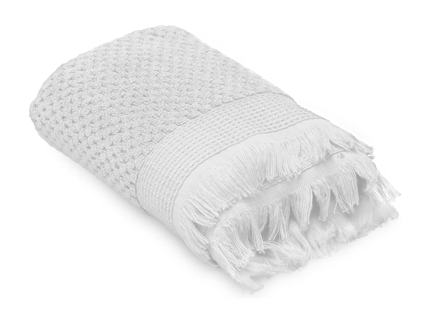 Serviette de toilette 50x90 cm TETHYS micro-coton blanc Neige