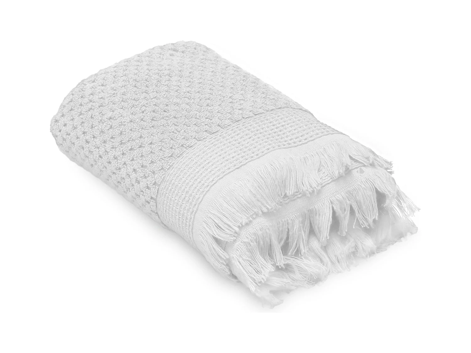 Serviette de toilette 50x90 cm TETHYS micro-coton blanc Neige