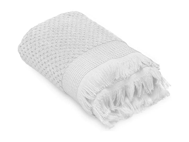 Drap de bain 95x140 cm TETHYS micro-coton blanc Neige