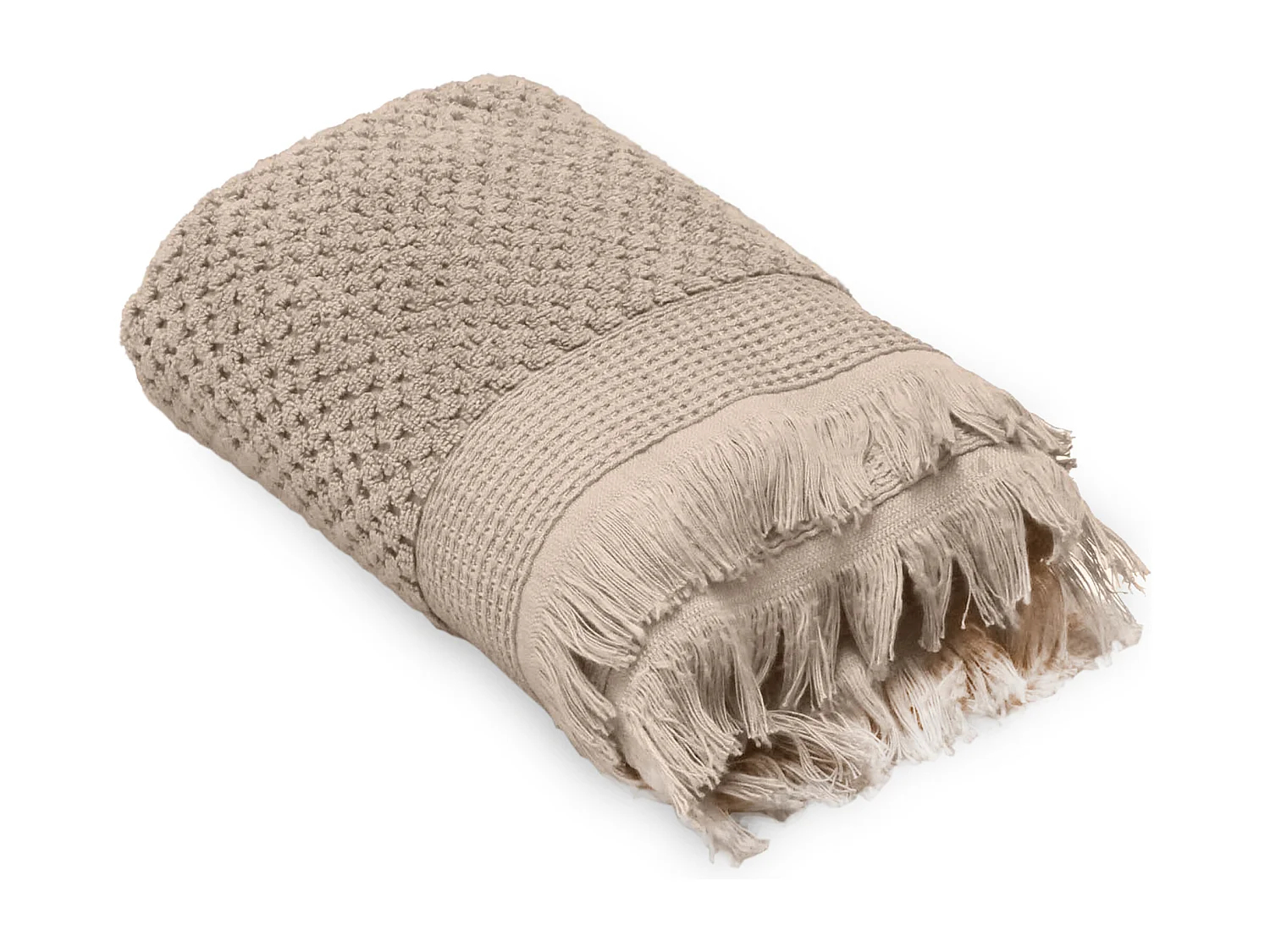 Drap de bain 95x140 cm TETHYS micro-coton beige Chanvre