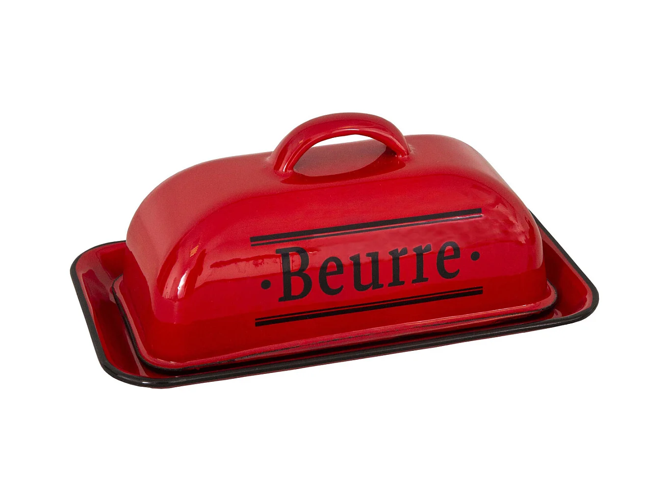 Beurrier en métal émaillé Brasserie bistrot