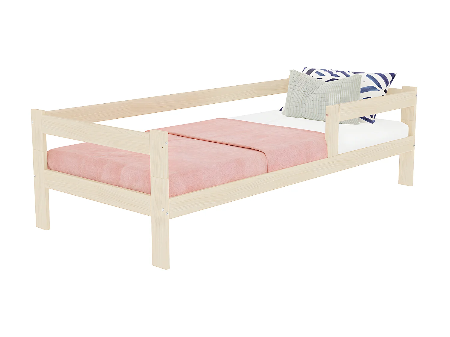 Lit 80x180 sommier inclus Safe - Bois