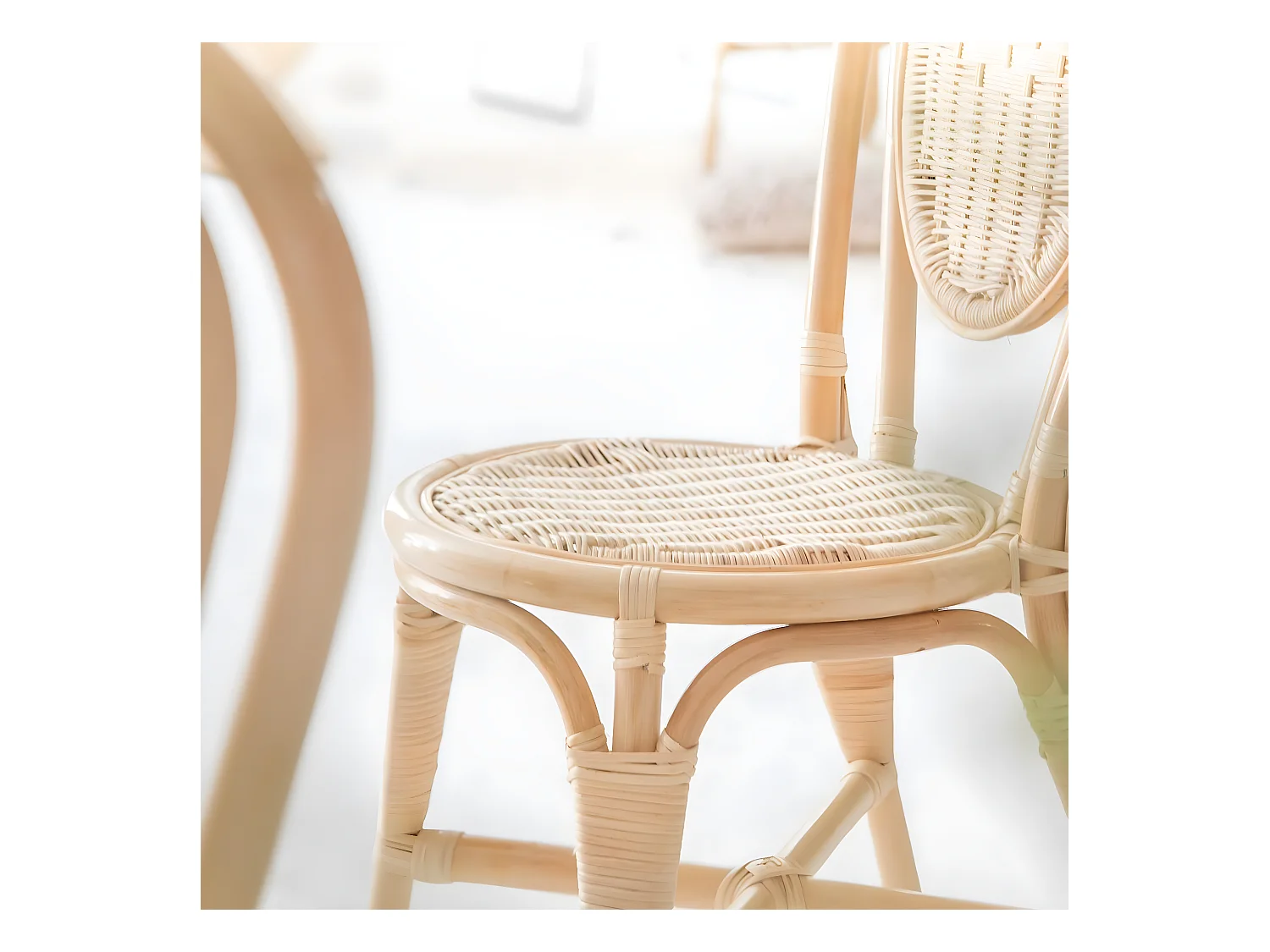 Juego de 2 sillas de ratán Nohan para un estilo bohemio relajado