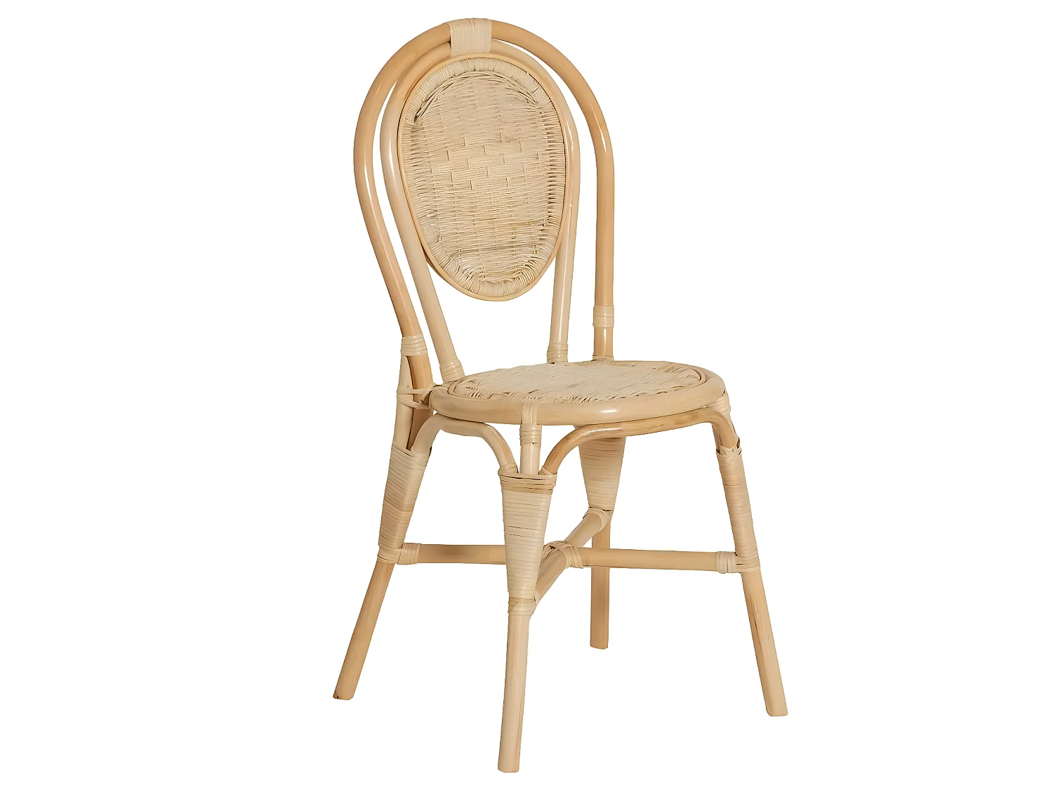 Juego de 2 sillas de ratán Nohan para un estilo bohemio relajado