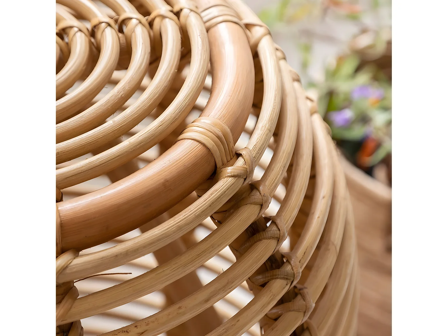 Bout de canapé en rotin Rattan