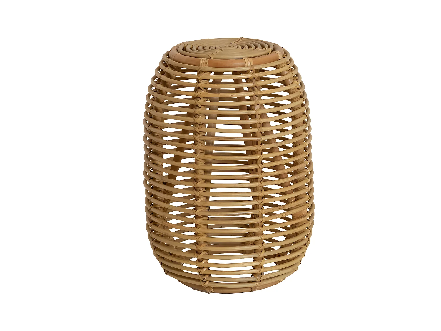 Mesa auxiliar de ratán Rattan Teïva estilo bohemio clásico y sofisticación moderna