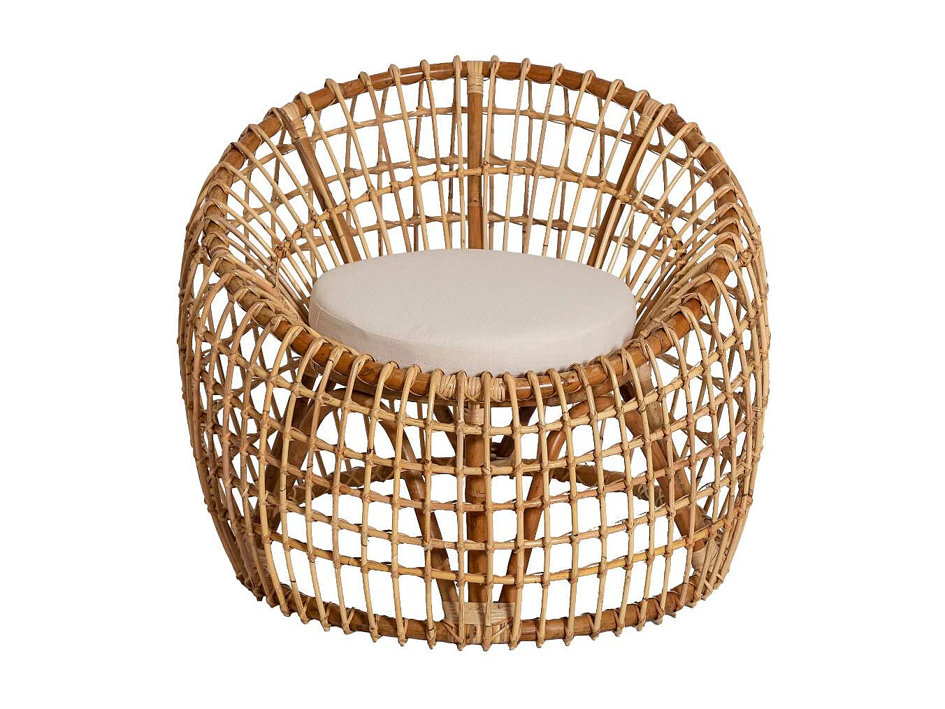 Fauteuil lune en rotin 1 place Moon