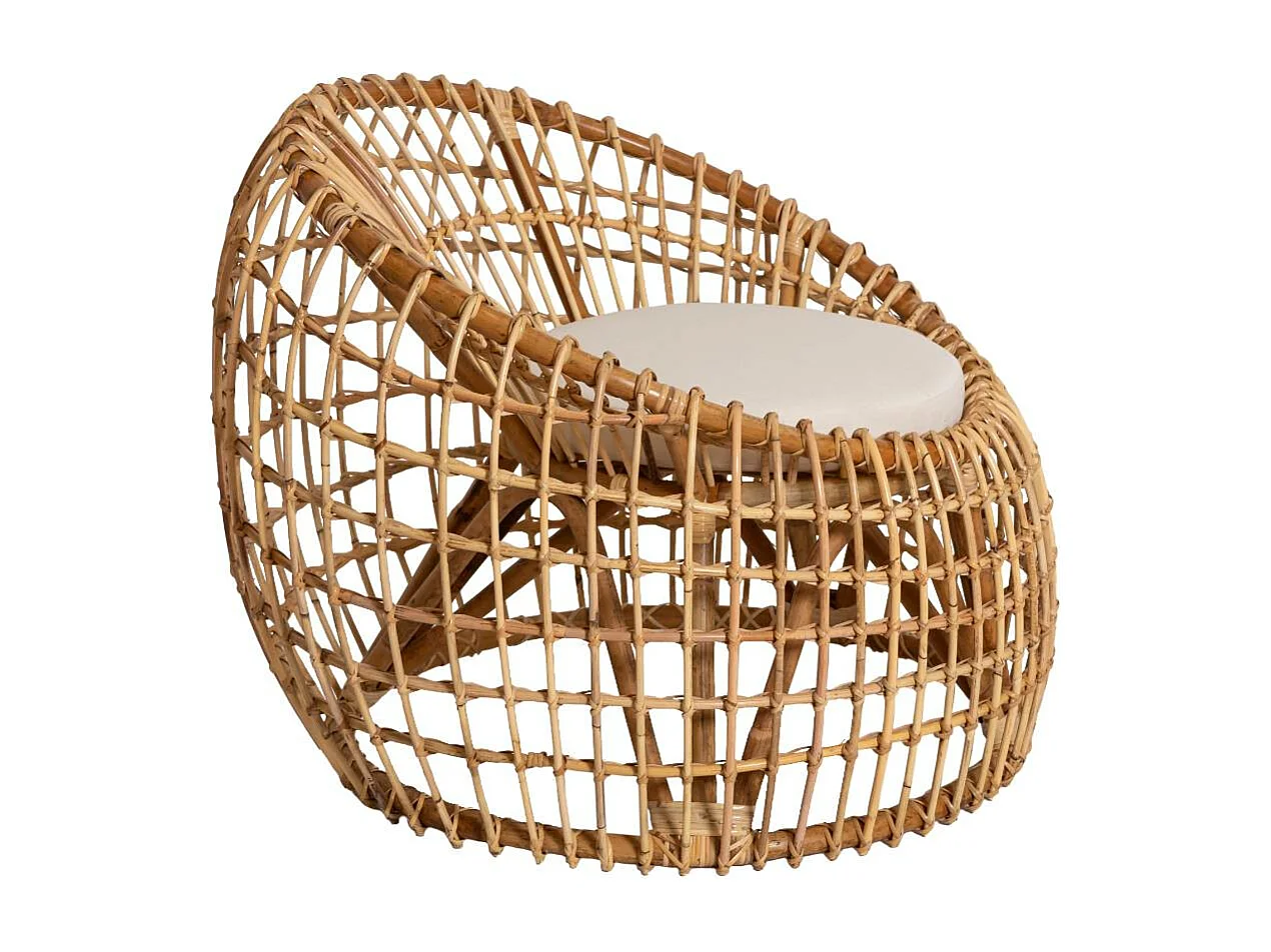 Fauteuil lune en rotin 1 place Moon