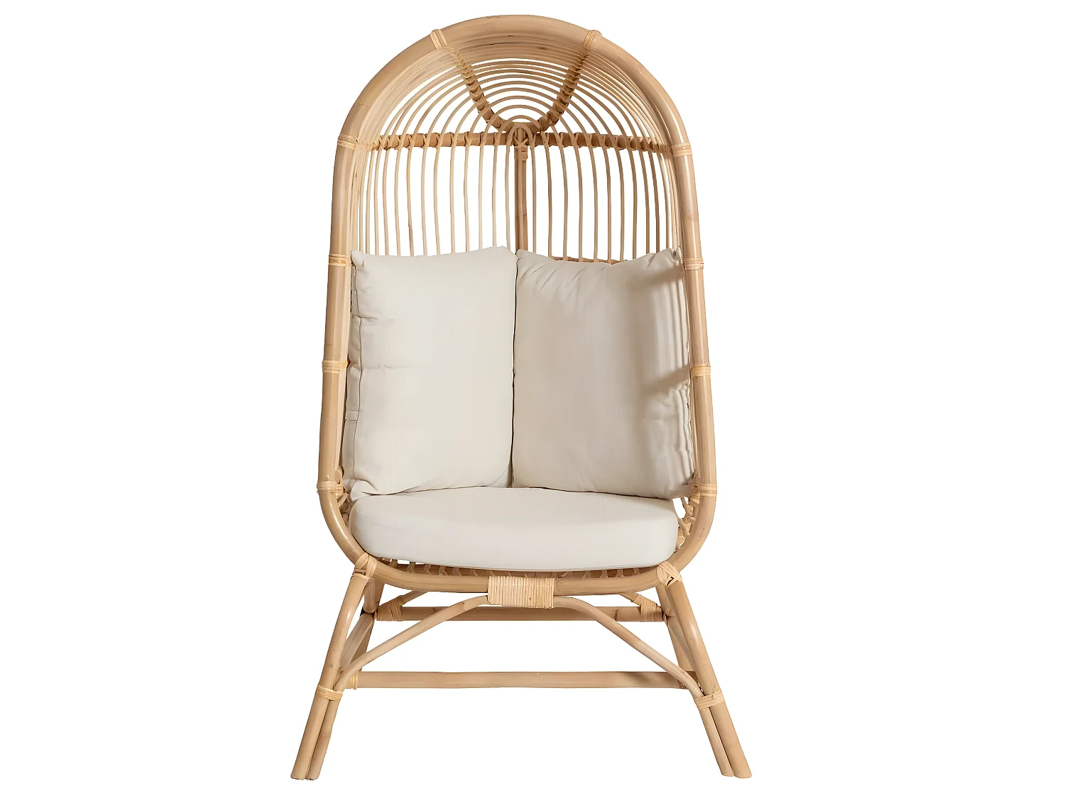 Fauteuil confort haut en rotin Rattan
