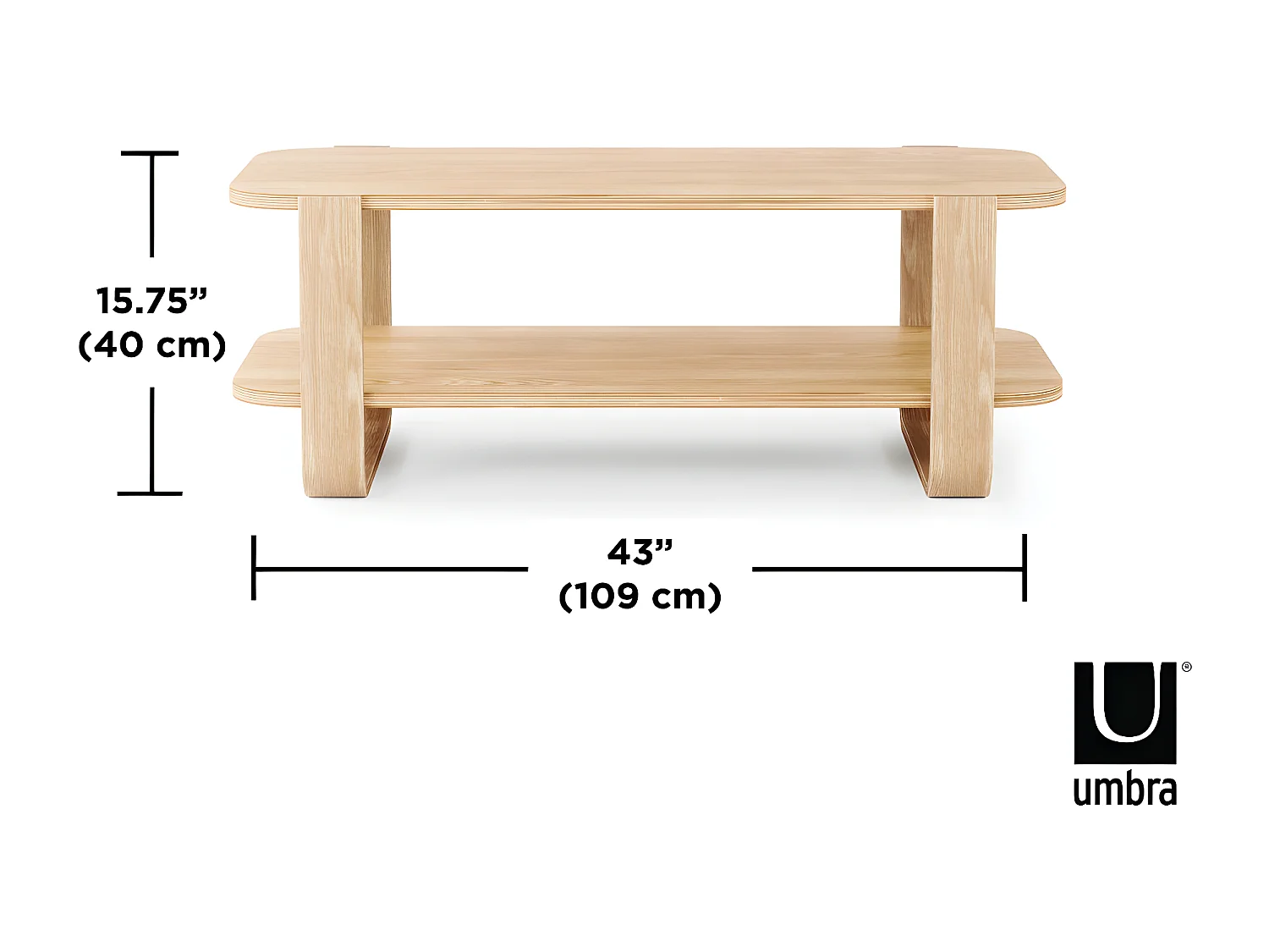 Table basse en bois d'eucalyptus Bellwood