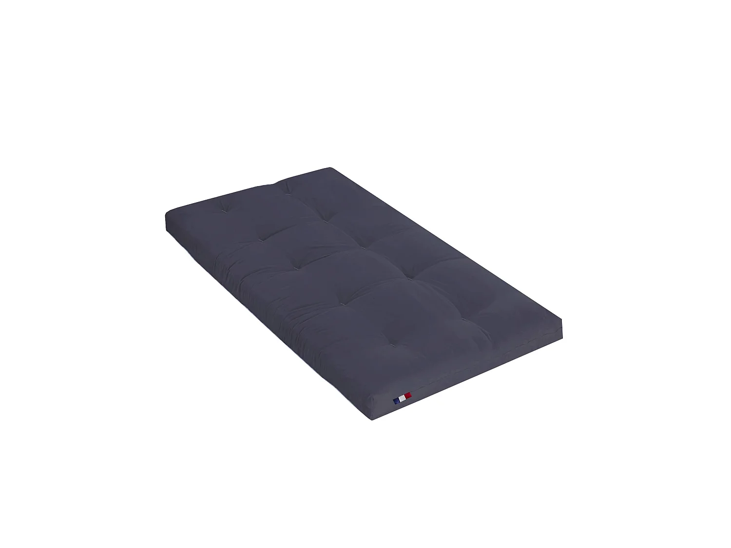 Matelas futon coeur en mousse à mémoire de forme, anthracite 90x200