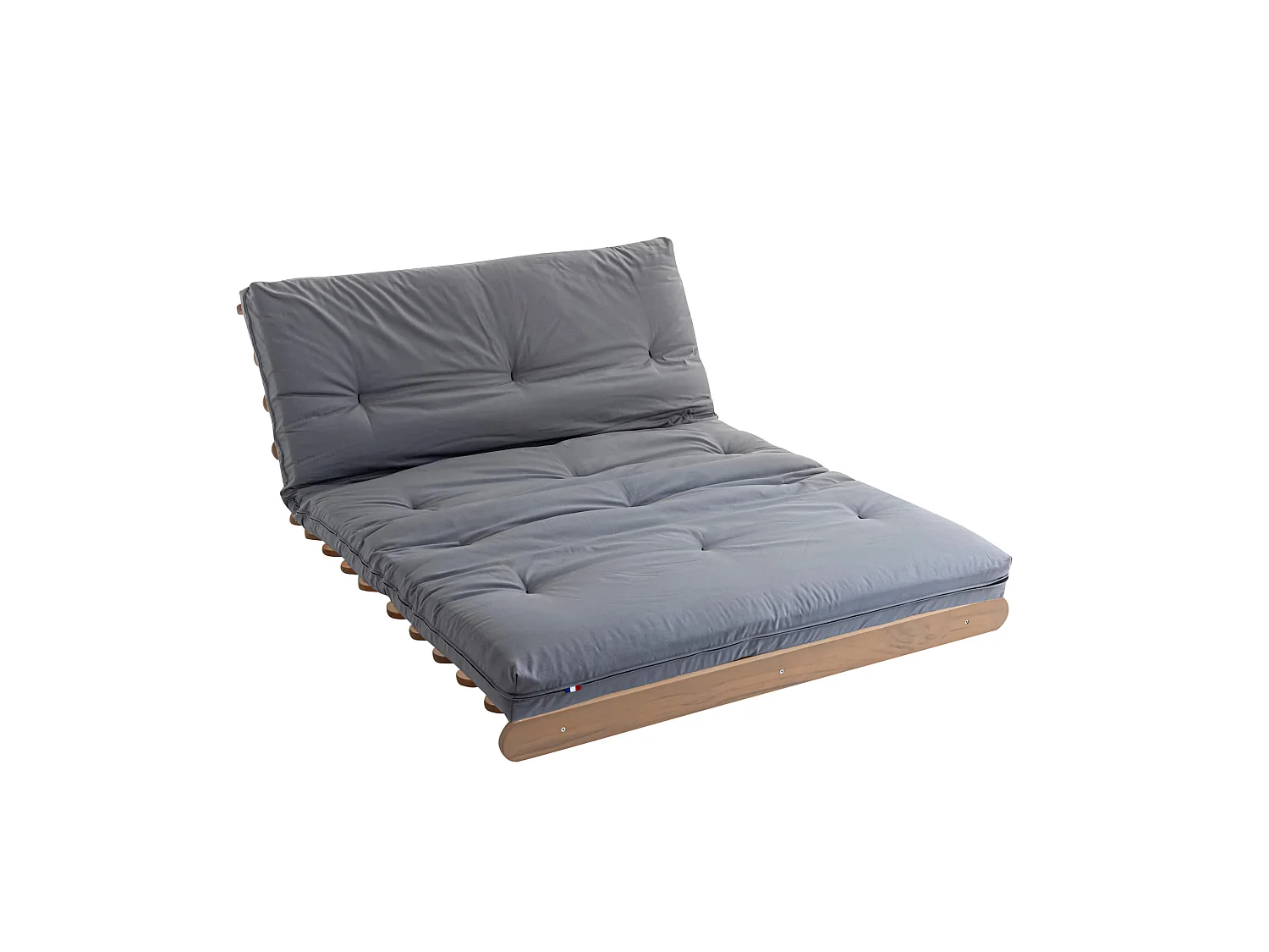 Matelas futon coeur en mousse à mémoire de forme, gris clair 180x200