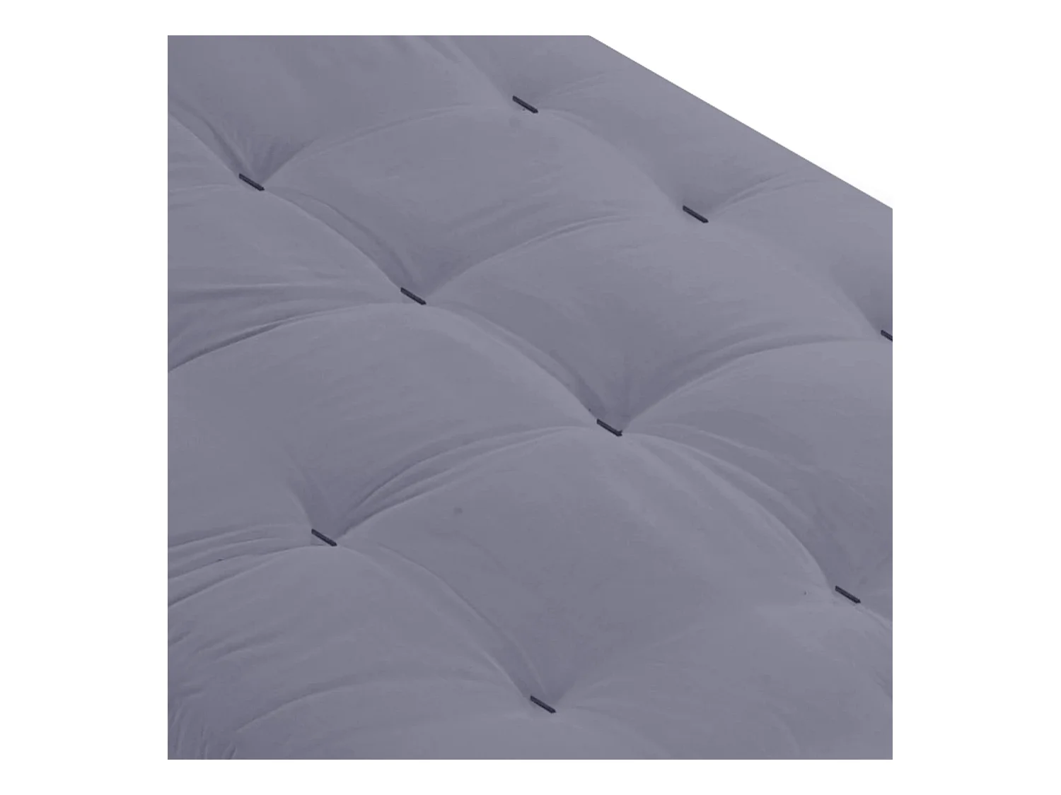 Matelas futon coeur en mousse à mémoire de forme, gris clair 180x200