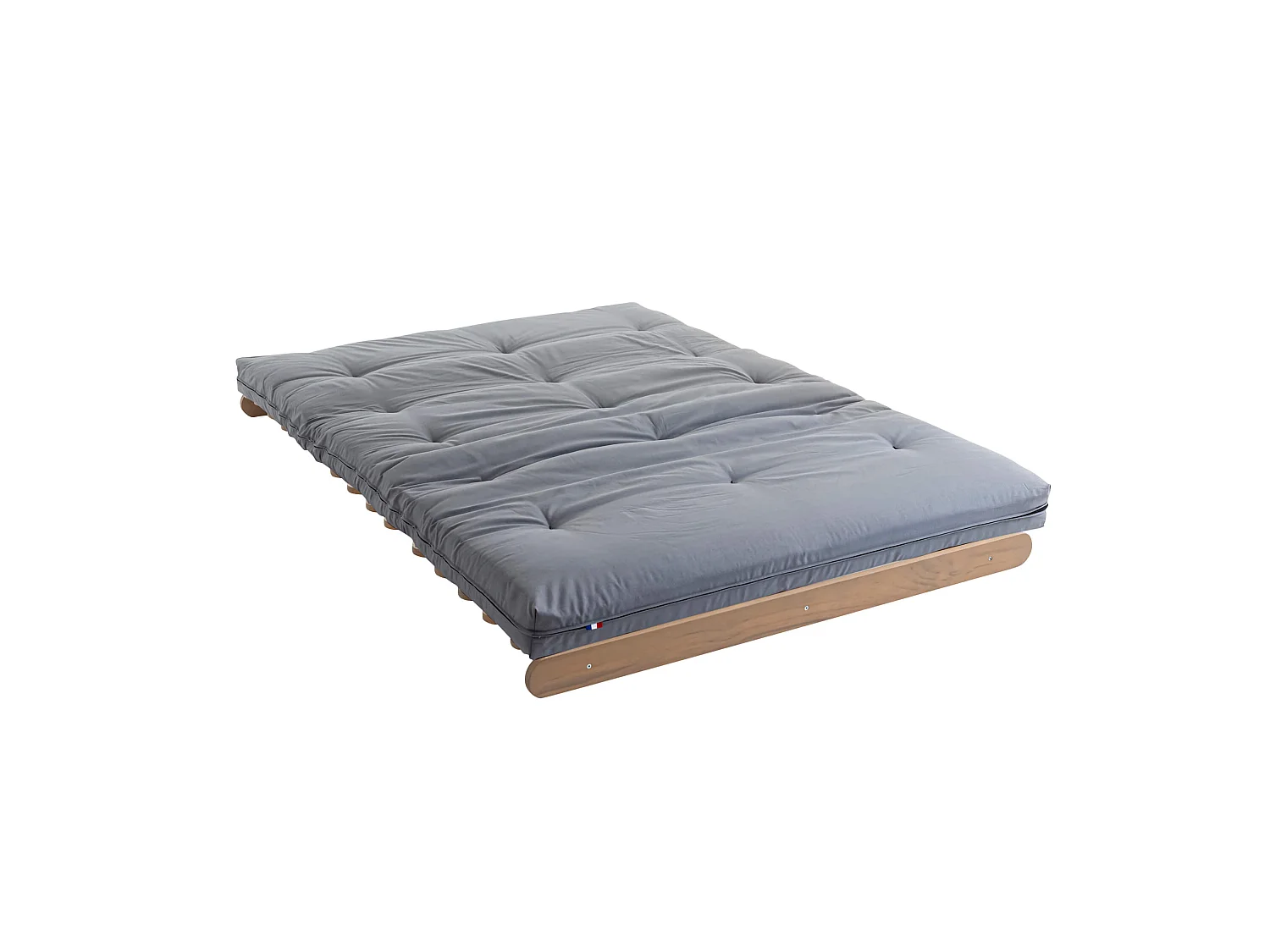 Matelas futon coeur en mousse à mémoire de forme, gris clair 180x200