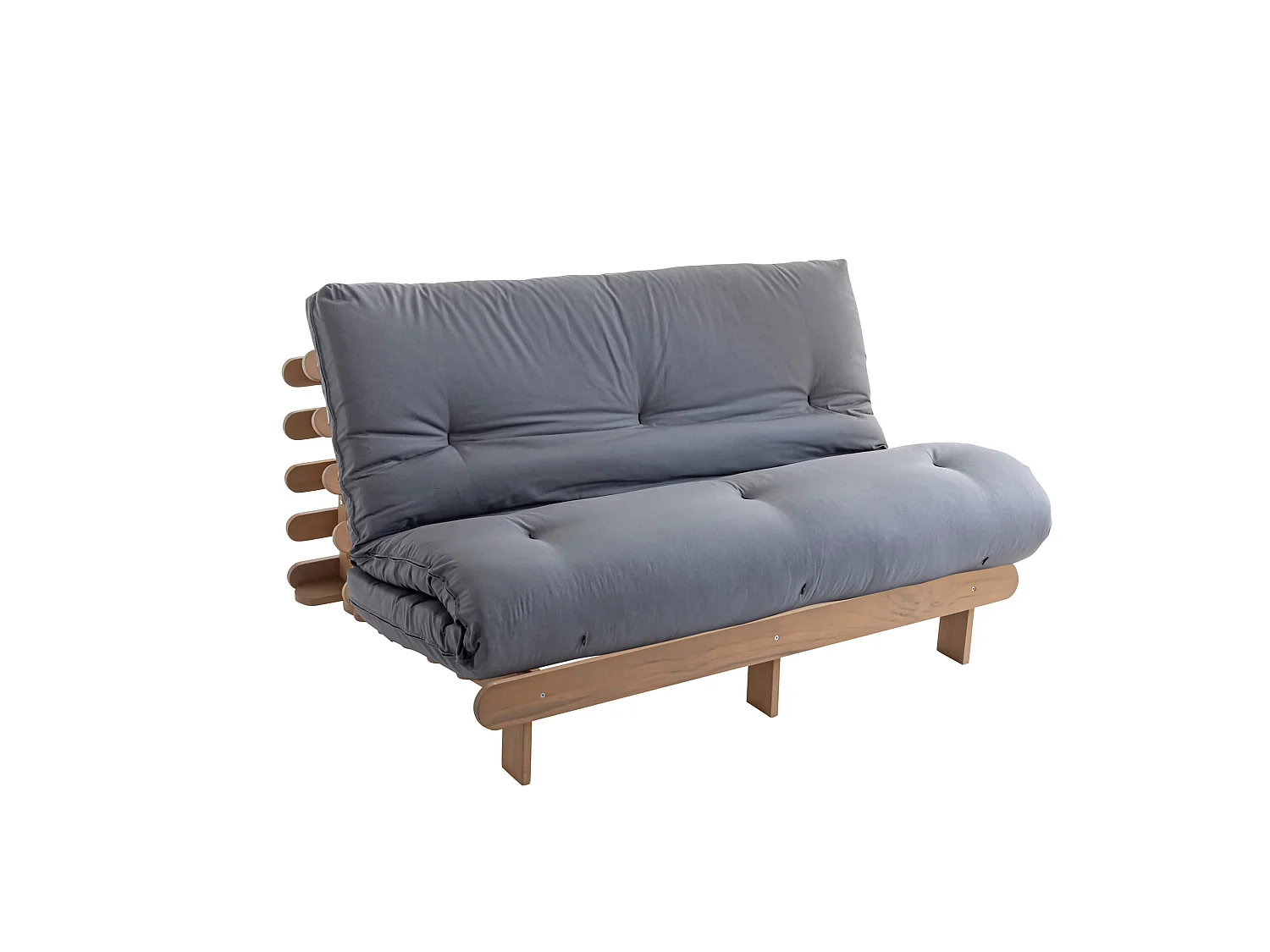 Matelas futon coeur en mousse à mémoire de forme, gris clair 180x200