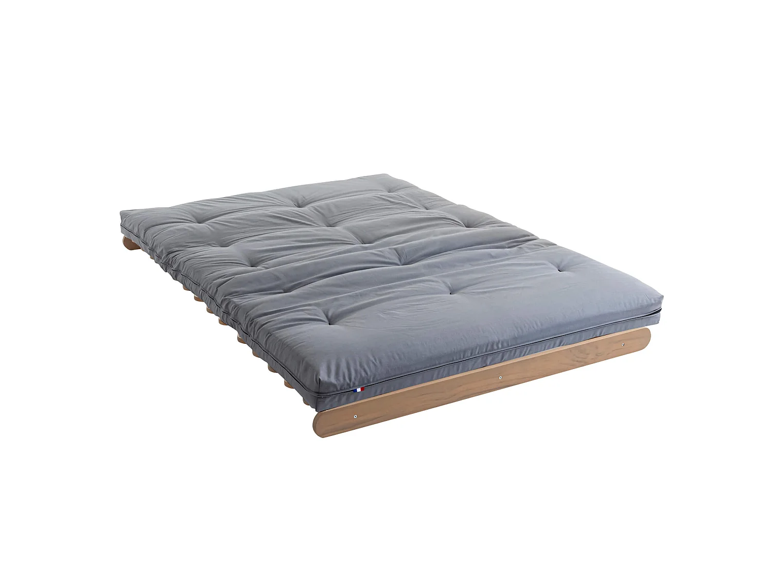 Matelas futon coeur en mousse à mémoire de forme, gris clair 180x200
