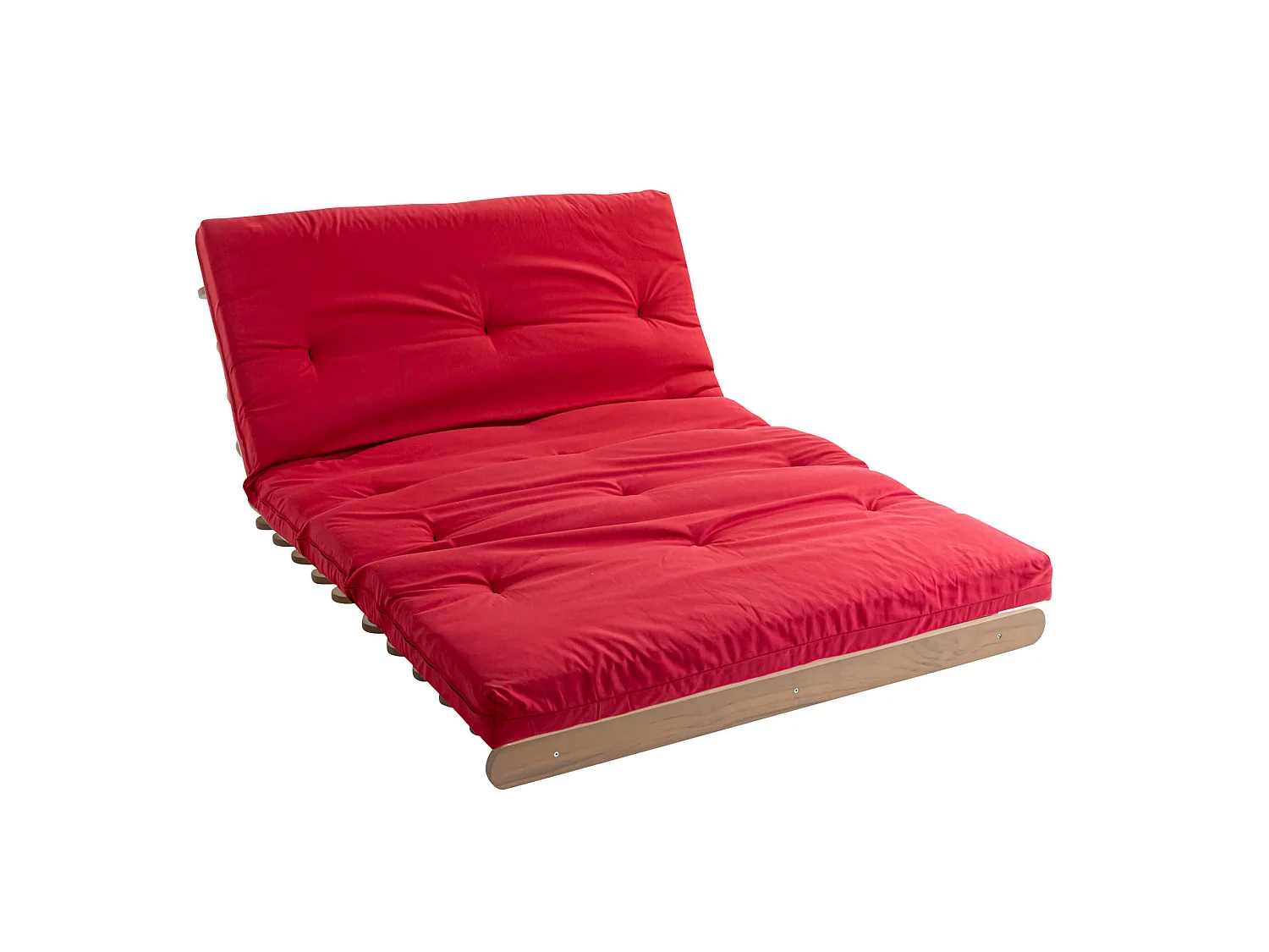 Matelas futon coeur en mousse à mémoire de forme, rouge 90x190