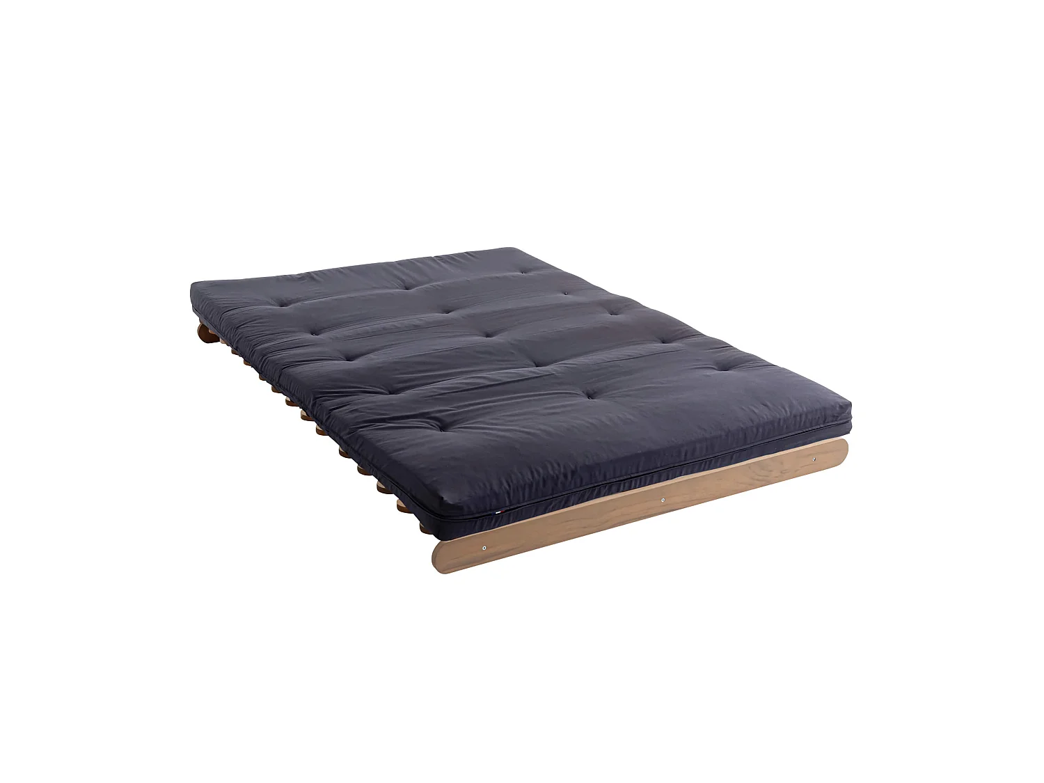 Matelas futon coeur en mousse à mémoire de forme, anthracite 140x200