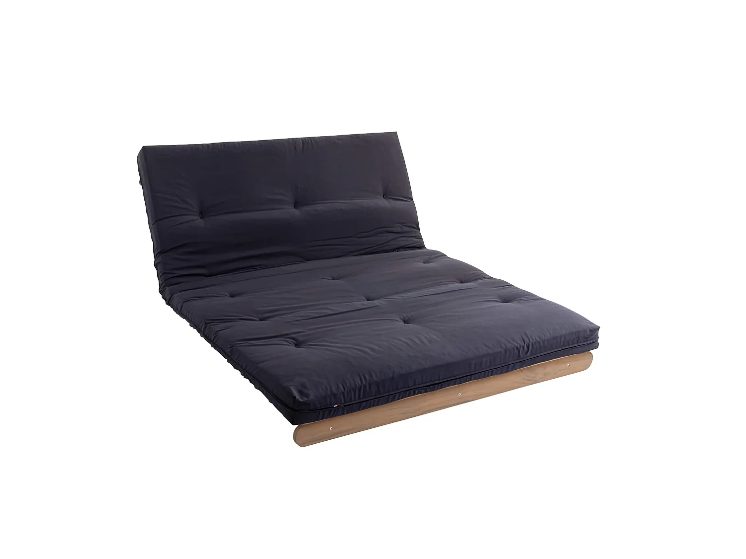 Matelas futon coeur en mousse à mémoire de forme, anthracite 140x200