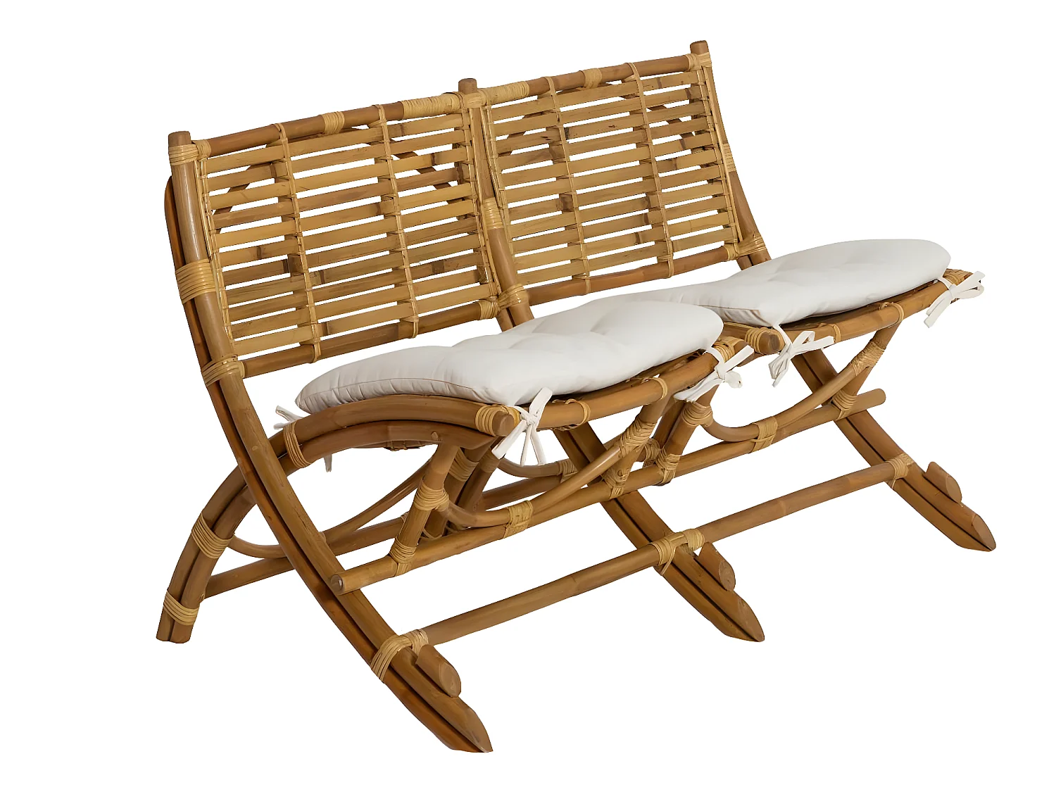 Fauteuil cinéma en rotin 2 places Mayeul