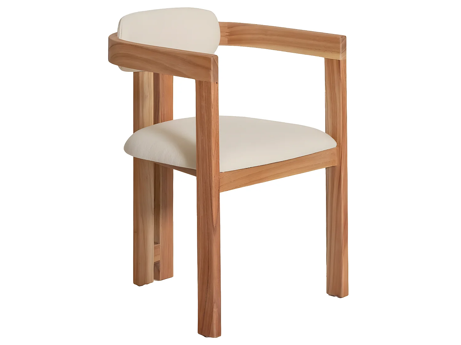 Juego de 2 sillas de madera mindy y tela bouclette Suzie para un estilo elegante y moderno