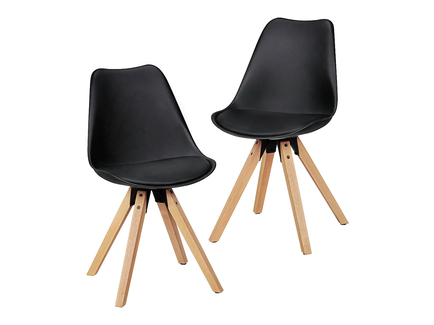 Lot de 2 Retro groupe de Salle chaise à manger chaise de cuisine dossier