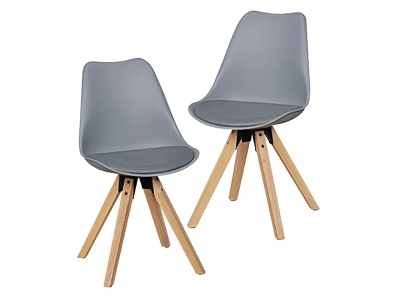 Lot de 2 Retro groupe de Salle chaise à manger chaise de cuisine dossier