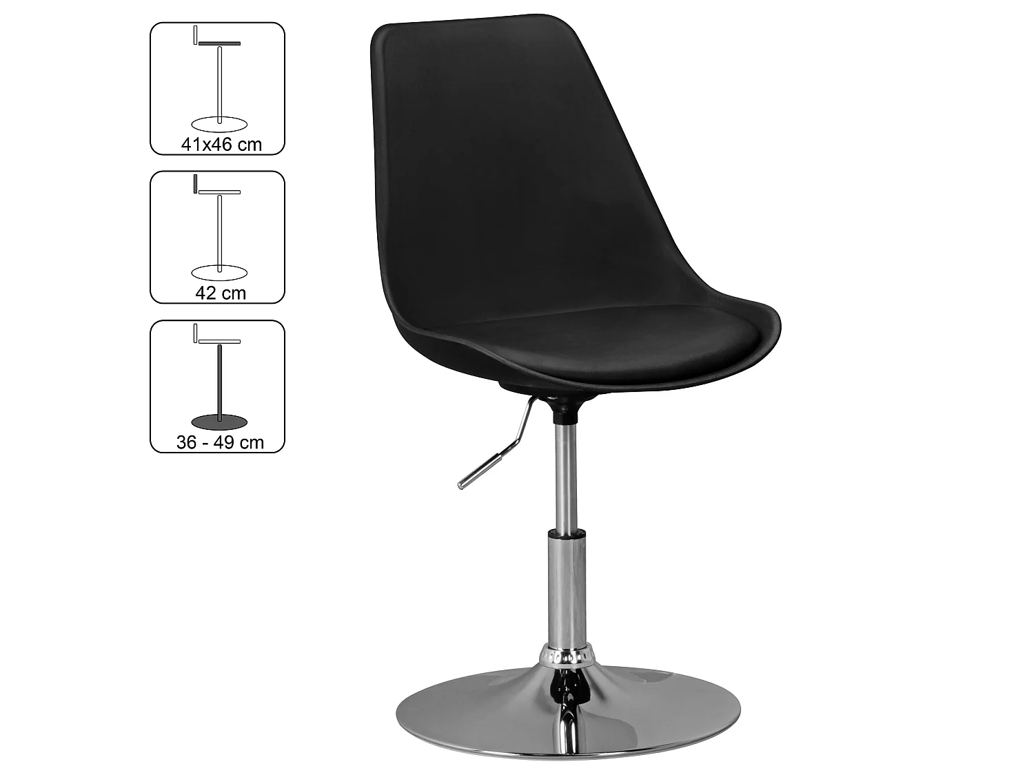 Drehsessel Höhenverstellbar Design Drehstuhl Esszimmerstuhl Drehbar Sessel