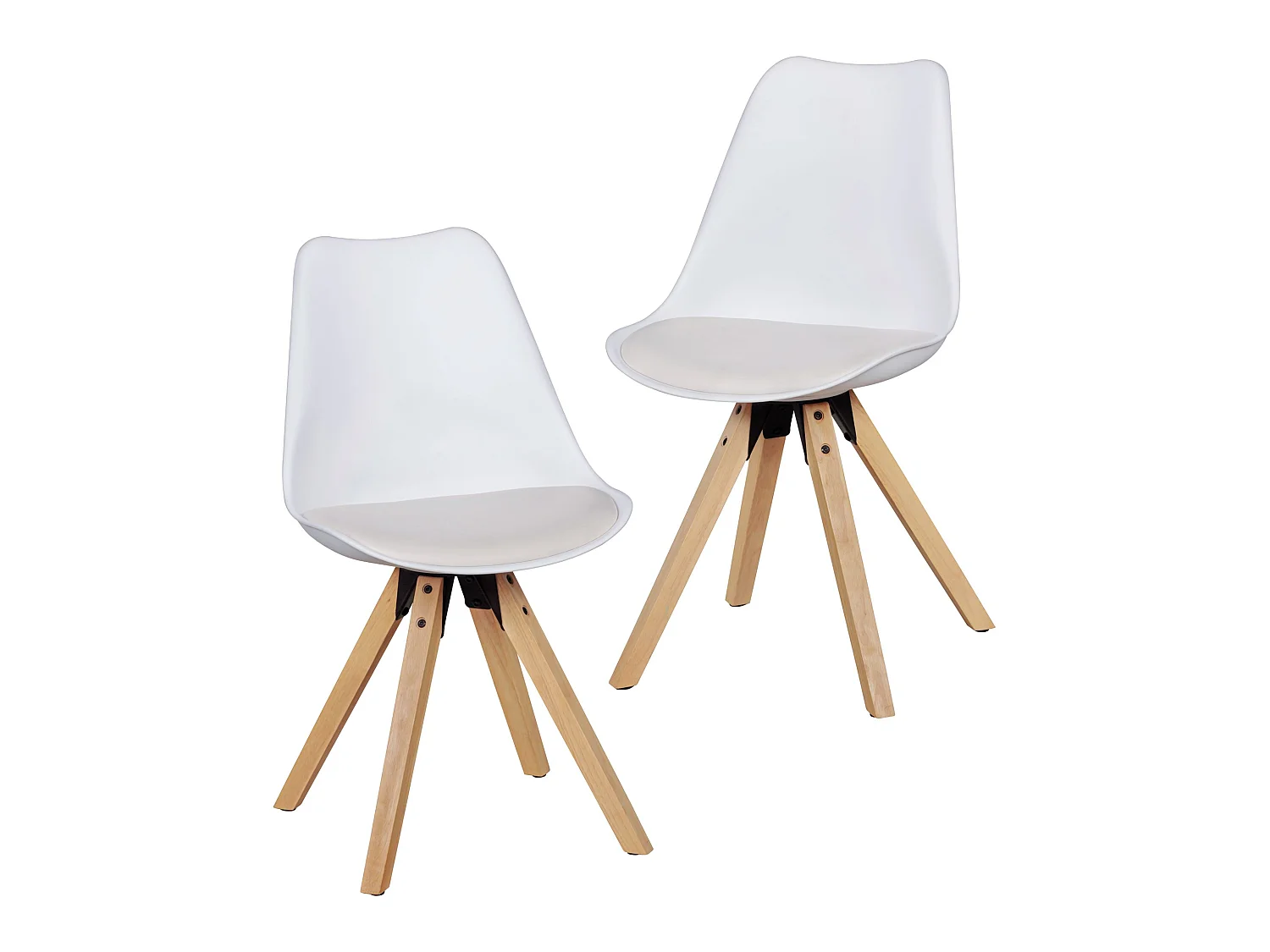 Lot de 2 Retro groupe de Salle chaise à manger chaise de cuisine dossier