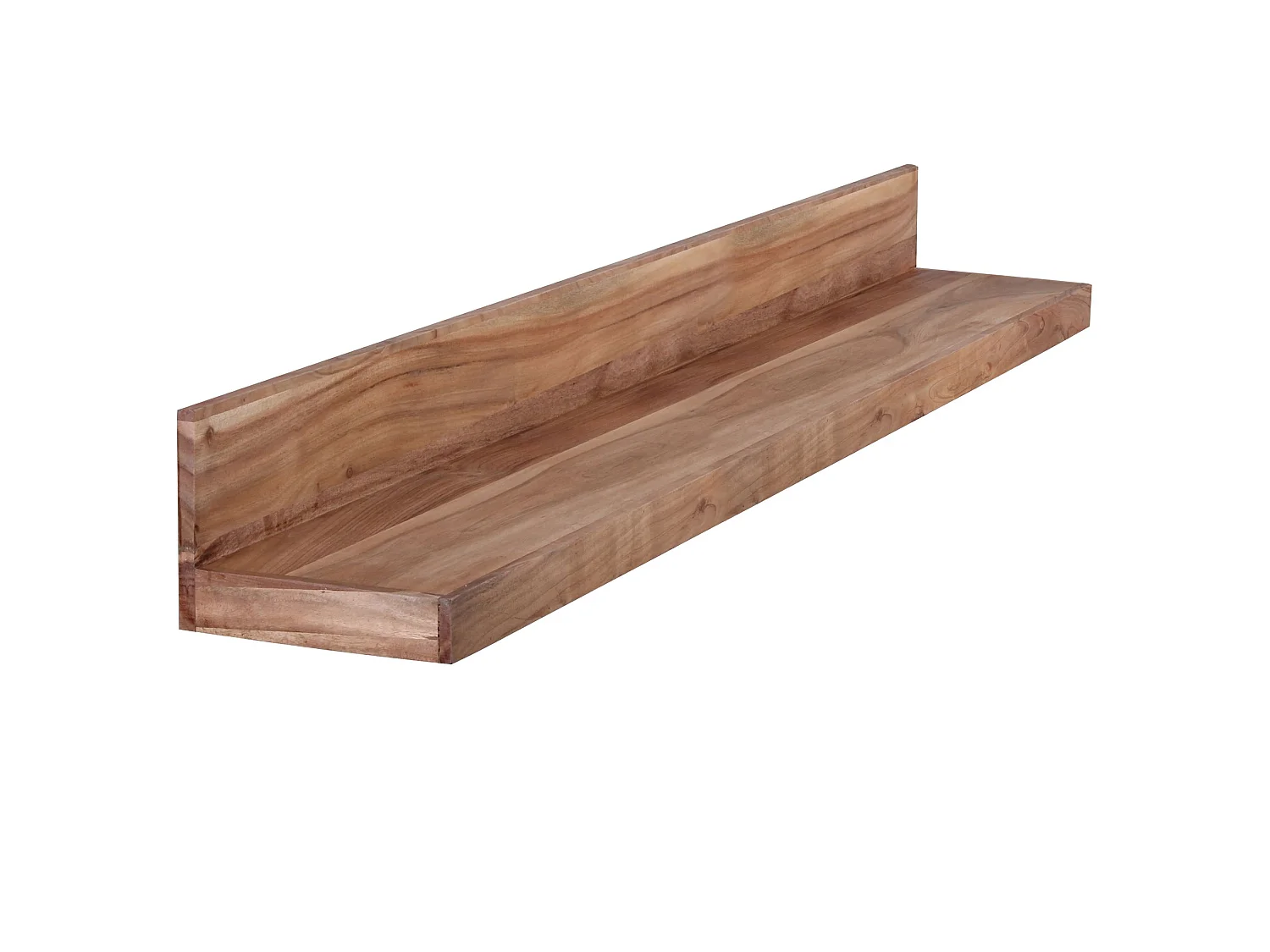 Wandregal Massivholz Akazie Holzregal Landhausstil Wandboard Hängeregal